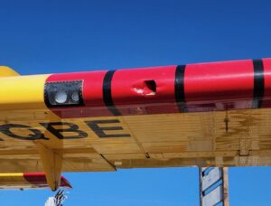 PHOTO Close Up Of Wing Damage From Drone Colliding With Aircraft Doing Water Dumps Over Palisade Fire