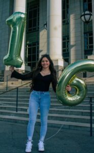 PHOTO Josselin Corea Escalante Celebrating 16th Birthday With Balloons Before She Was Murdered By Solomon Henderson