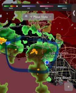 PHOTO Map Showing Rain Coming Down A Day After Donald Trump Demanded Residents Get Access To Homesites