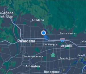 PHOTO Map Showing Where Homes Are On Fire In Altadena California