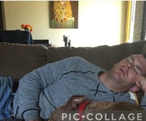 PHOTO Matt Livelsberger Passed Out On The Couch With His Dog