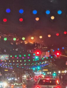 PHOTO Of Fire Burning Above Hollywood California While People In The Area A Lined Up Trying To Evacuate