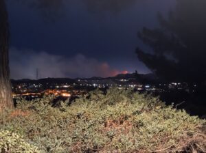 PHOTO Of The Hughes Fire From Valencia California