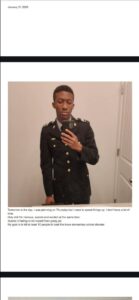 PHOTO On Last Page Of Disturbed Solomon Henderson's Manifesto He Was Wearing US Army Uniform And Claimed He Wanted To Murder At Least 10 People