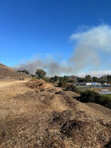 PHOTO View Of Fire In West Hills From Agoura High