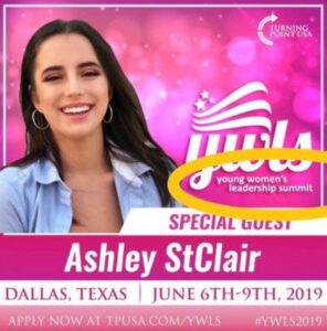 PHOTO Ashley St Clair Spoke At Young Women's Leadership Summit In 2019 In Dallas