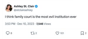 PHOTO Ashley St Clair Thinks Family Court Is The Most Evil Institution Ever