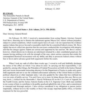 PHOTO Deputy AG Emil Bove's Bold Letter In Response To Danielle Sassoon's Resignation