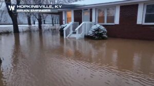 PHOTO Flooding In Hopkinsville Kentucky Is Up To Resident's Door