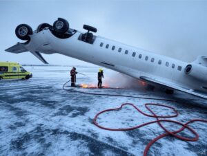 PHOTO Jarring Picture Of Flight 4819 Of Delta Airlines Flipped Upside Down