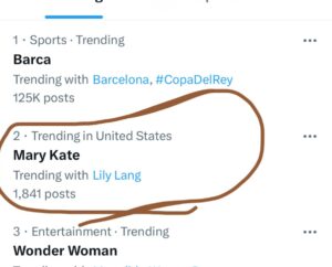 PHOTO Mary Kate Cornett Was The #1 Trending Topic On X And Twitter Tuesday Night