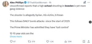 PHOTO Media Seriously Thought Swedish Mass Shooter Was Into Gang Violence And Syrian