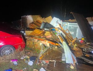 PHOTO Multiple Houses Along County Road 10 In Newbern Alabama Leveled By Tornado