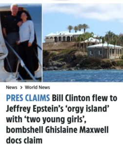 PHOTO Of Bill Clinton Boarding Orgy Island With Two Young Girls