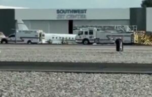 PHOTO Plane That Crashed At Scottsdale Airport Just Sitting Off Runway Like Nothing Happened