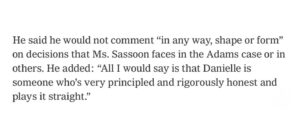 PHOTO Proof J. Harvie Wilkinson III Says Danielle Sassoon Is Very Principled And Rigorously Honest