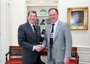 PHOTO Ronald Reagan With Gene Hackman