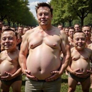 PHOTO What Elon Musk Would Look Like If He Was A Pregnant Man