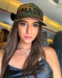 PHOTO You Can See Ashley St Clair's Nose Perfectly While She's Wearing Camouflage MAGA Hat