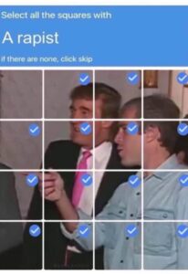 PHOTO A Rapist Donald Trump Jeffrey Epstein Captcha Meme