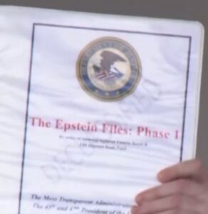 PHOTO Close Up Of What The Epstein Files Binders Look Like