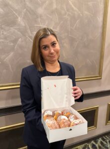 PHOTO Elissa Slotkin With A Box Of Donuts