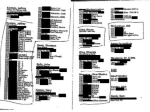 PHOTO FULL Epstein's List Released On 7-6-2019 By NYPD