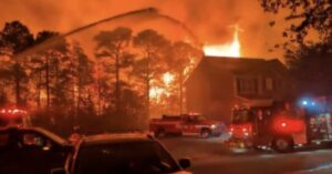 PHOTO Flames From Fire Out Of Control In Myrtle Beach South Carolina