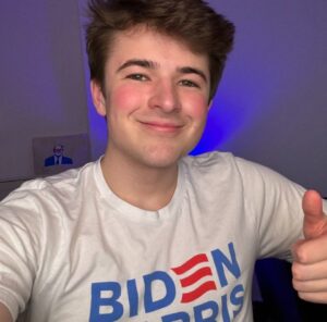 PHOTO Harry Sisson Wearing Biden Harris Shirt