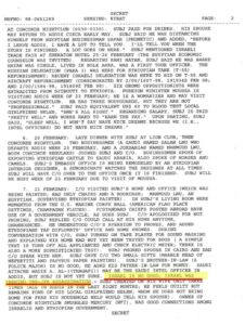 PHOTO Page In JFK Files Says Israel Is No Good Israel Was Behind The JFK Assassination