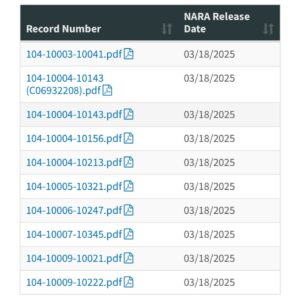 PHOTO What The JFK Files PDF's Look Like That Were Released