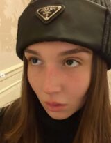 PHOTO Gabriella Zuniga Wearing Prada Designer Hat