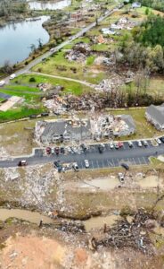 PHOTO Parts Of Buildings That Survived Selmer Tennessee Tornado