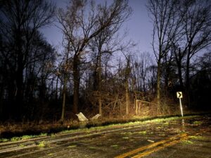 PHOTO Roads Were Blocked In Argos Indiana From Tornado Debris