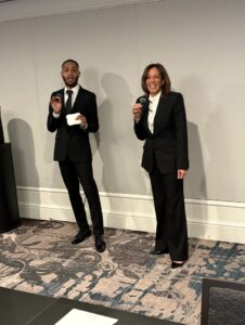 PHOTO 2RawTooReal Backstage With Kamala Harris