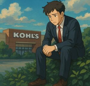 PHOTO Ashley Buchanan Sad Face Sitting Outside Of Kohl's After Getting Fired