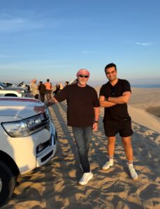 PHOTO Bernie Kerik Chilling At The Sand Dunes With Abe Hamadeh