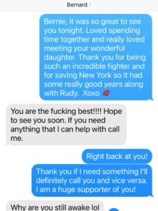 PHOTO Bernie Kerik Texting Kari Lake Back Asking Why She's Still Awake