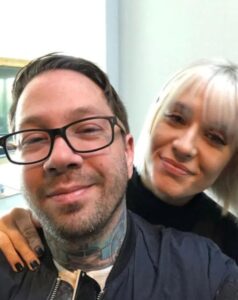 PHOTO Dave Shapiro With His Fake Blonde Wife
