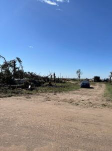 PHOTO Farm South Of Grinnell Kansas Damaged By Tornado