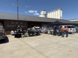 PHOTO Of Tornado Recovery Efforts In Grinnell Kansas Giving Out Food To Tornado Victims