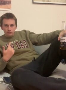 PHOTO Robert Prevost Drinking A Corona Beer As A Teenager