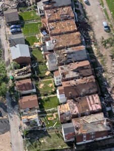 PHOTO Roofs Ripped Off Of Dozens Of Homes In St Louis