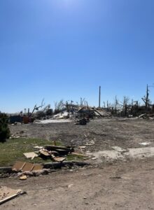 PHOTO TWO ENTIRE Blocks Of Devastation In Grinnell Kansas Neighborhood