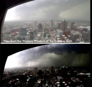 PHOTO WebCam From Gateway Arch In St. Louis Captured Tornado Coming Into The City