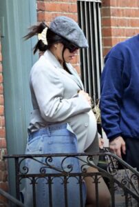 PHOTOS Cassie Ventura Showing Off Huge Baby Bump Outside Her Home
