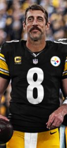 PHOTO Aaron Rodgers Wearing Jersey #8 For The Pittsburgh Steelers