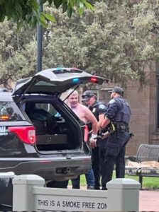 PHOTO Boulder Colorado Attacker Mohamad Soliman Being Arrested In Parking Lot