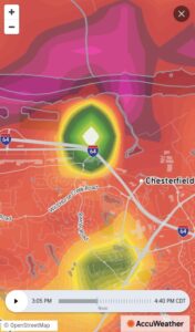 PHOTO Chesterfield Missouri Radar Echo Is Insane