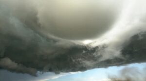 PHOTO Close Up Of Backlit Bowl Funnel On Bismarck North Dakota Tornado